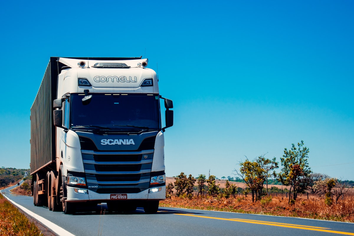 Freight truck used for relocation and temporary storage