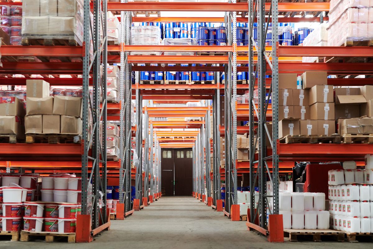 Warehouse floor with forklift matching available capacity